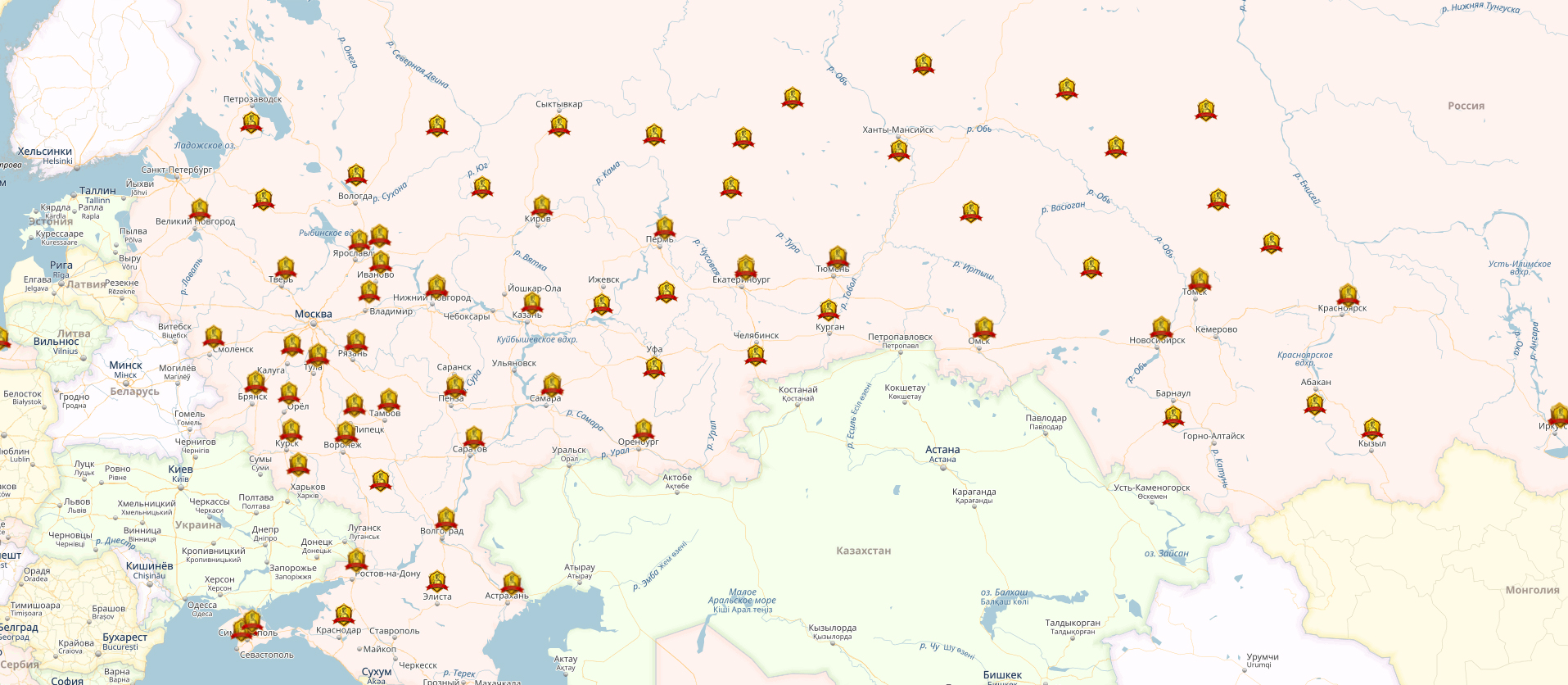 Карта партнеров
